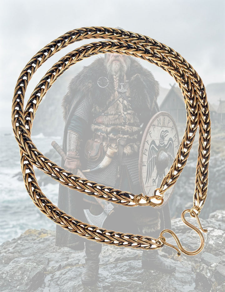 Collar vikingo histórico cola de zorro 55 cm