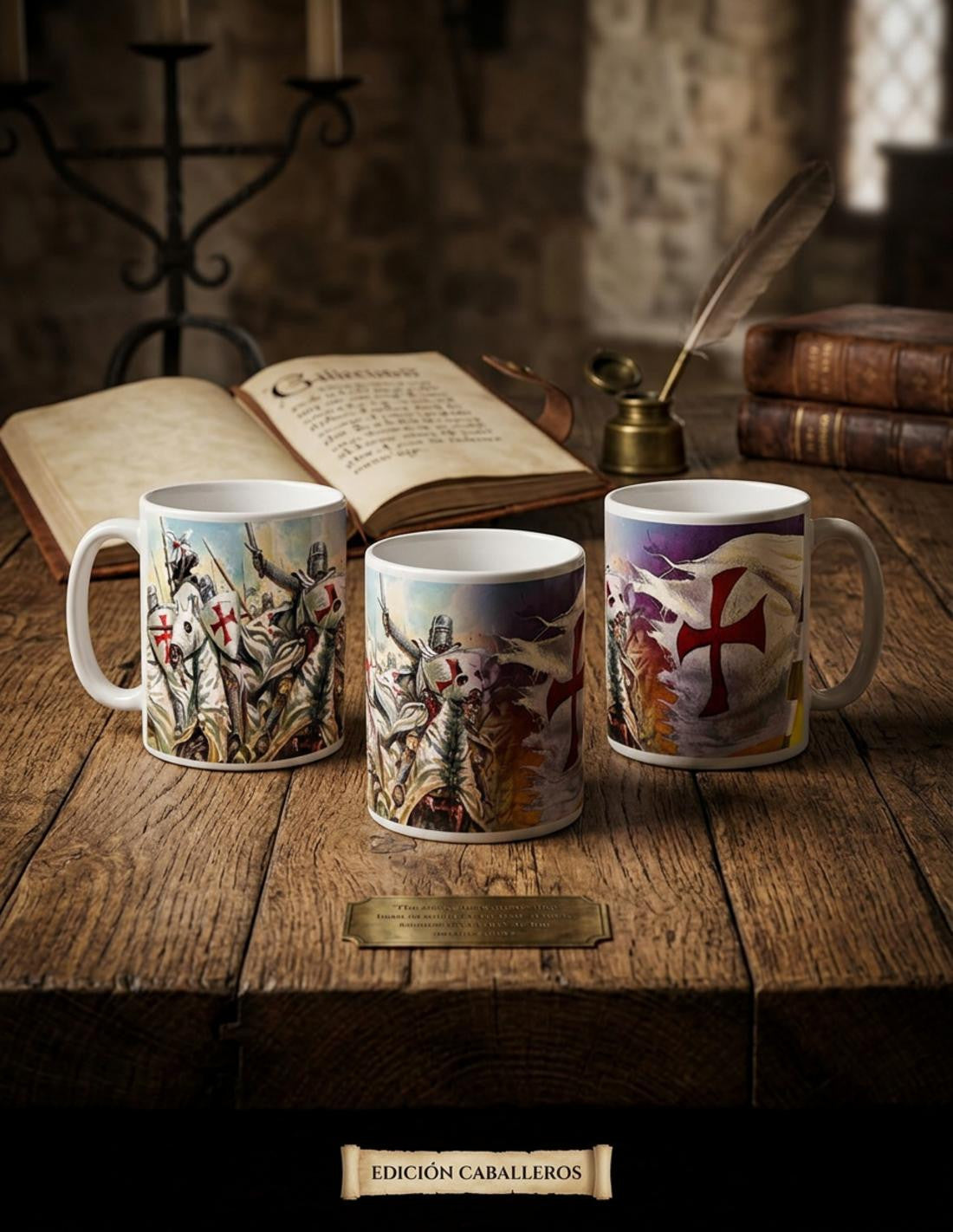 Taza Cerámica Guerreros Templarios