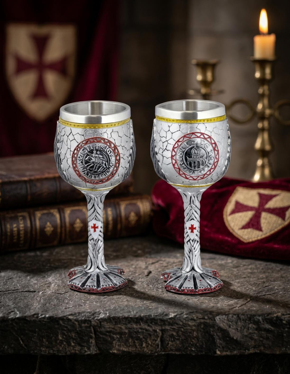 Copa de los templarios Sigillum Militum Xpisti