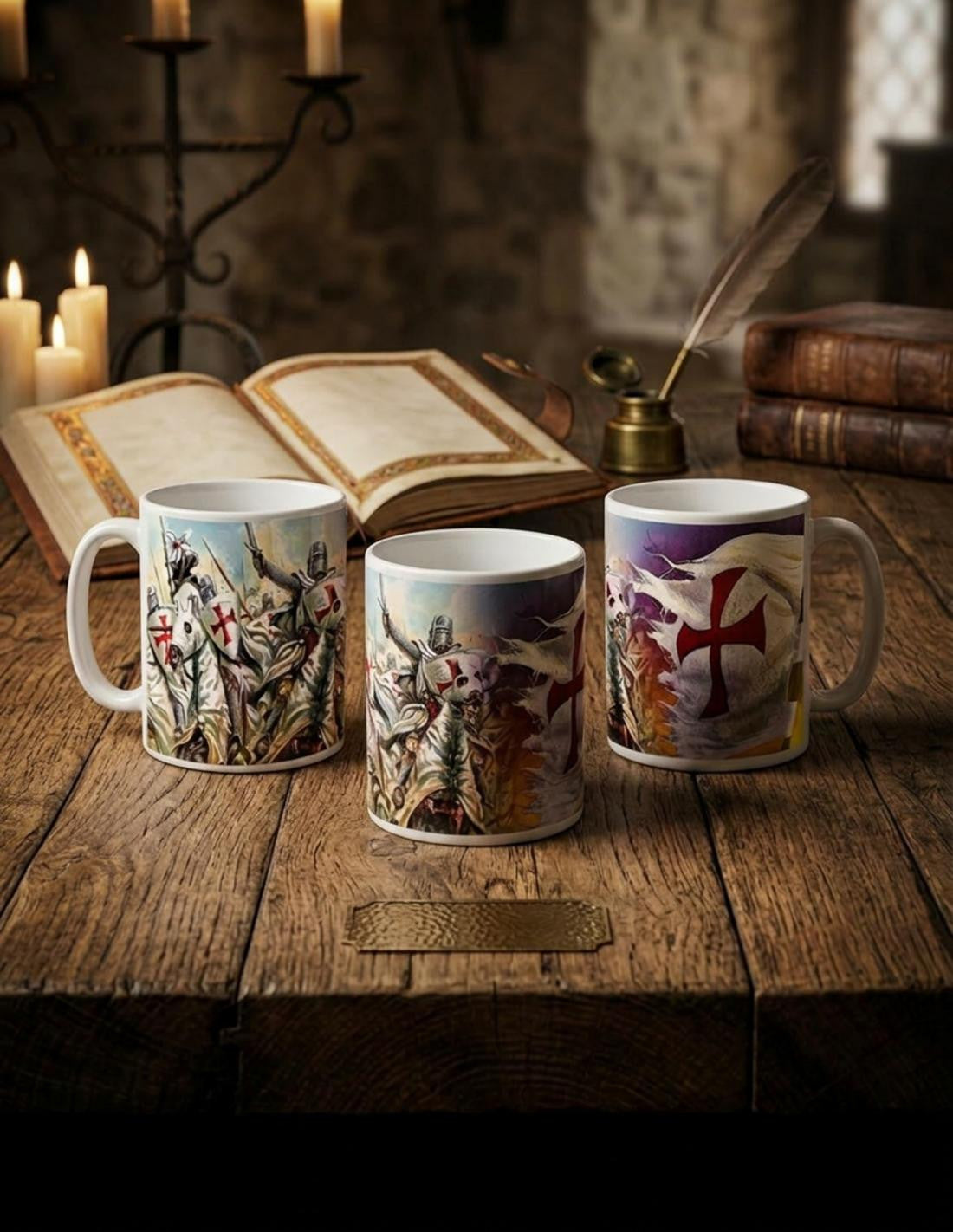 Taza Cerámica Guerreros Templarios