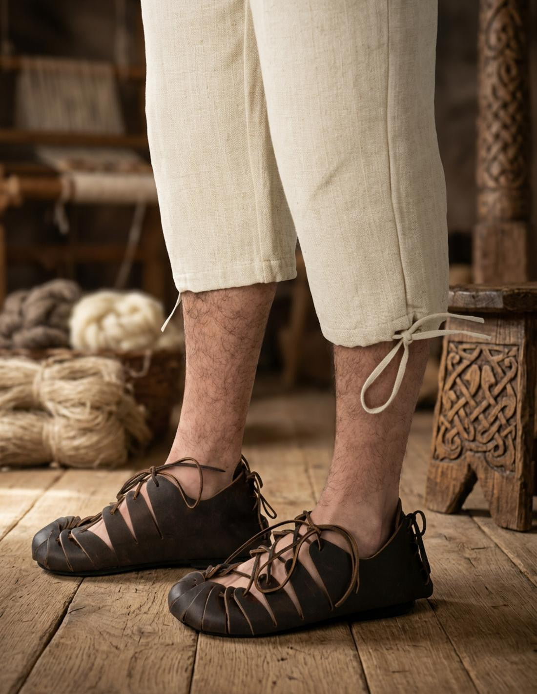 Pantalón Vikingo rodilla Cañamo