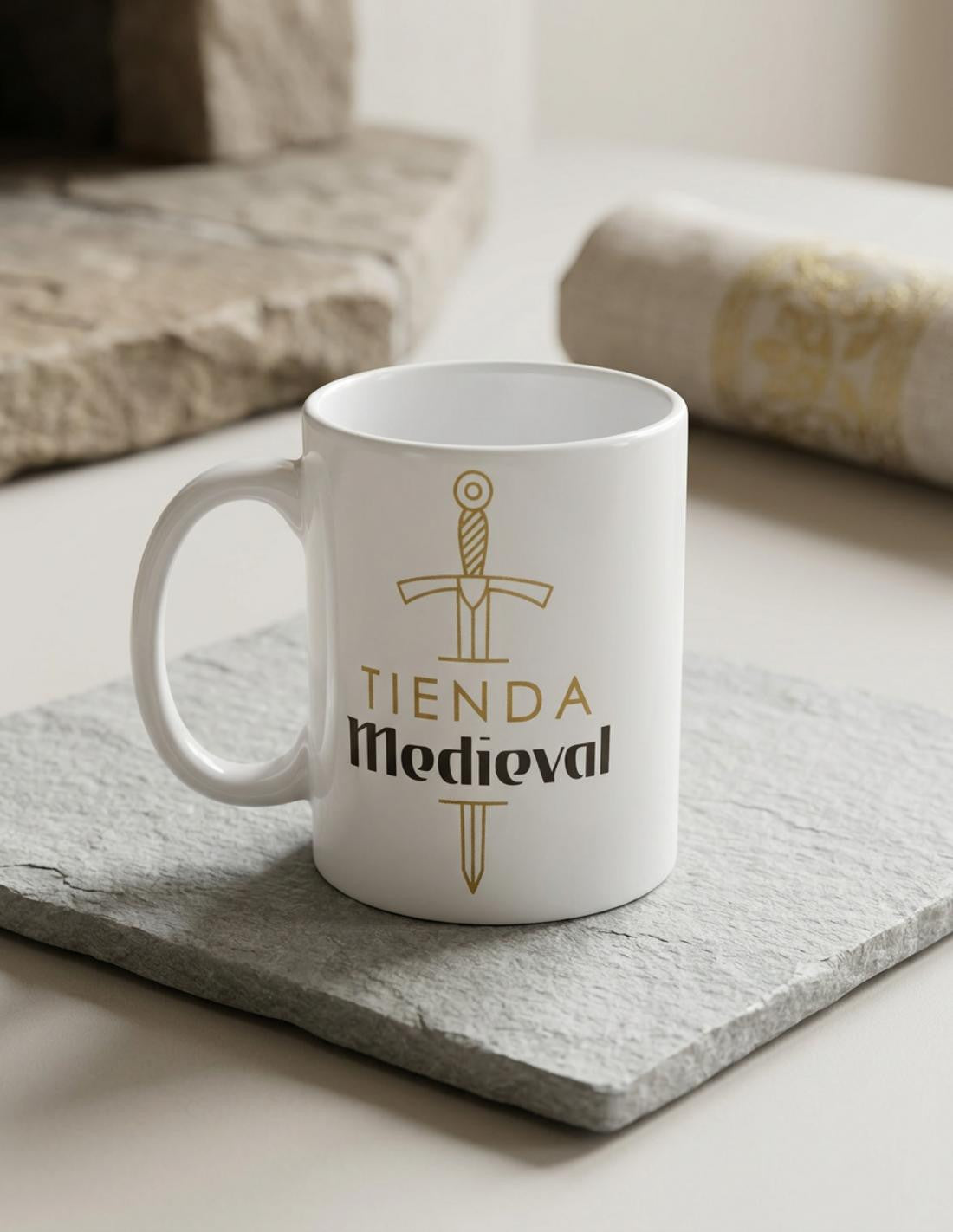 Taza de cerámica de Tienda-Medieval