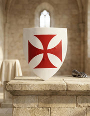 Escudo templario funcional, 50x60 cms.