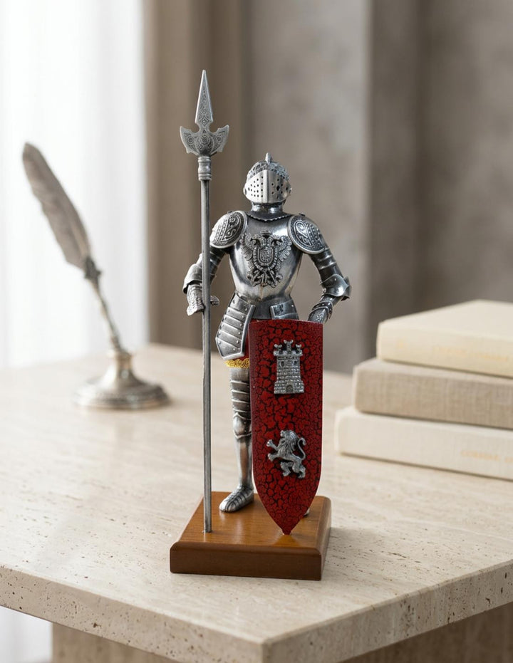 Miniatura armadura caballero medieval Águila, 24 cms.