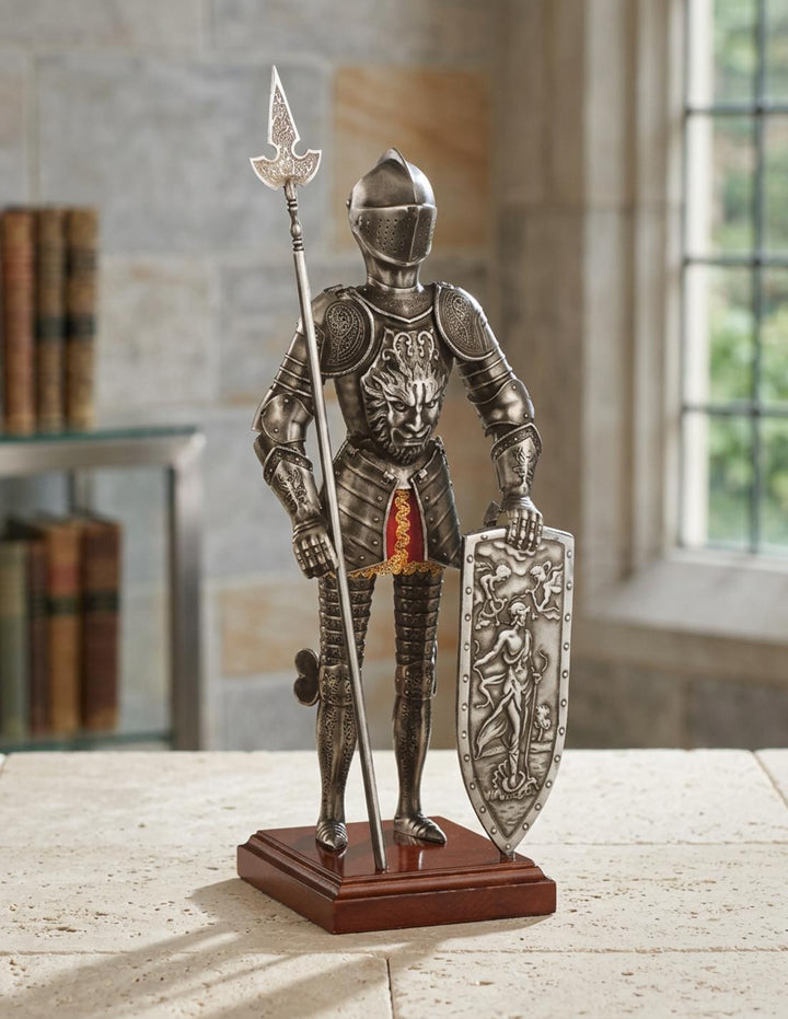 Miniatura armadura caballero medieval Dragón, 42 cms.