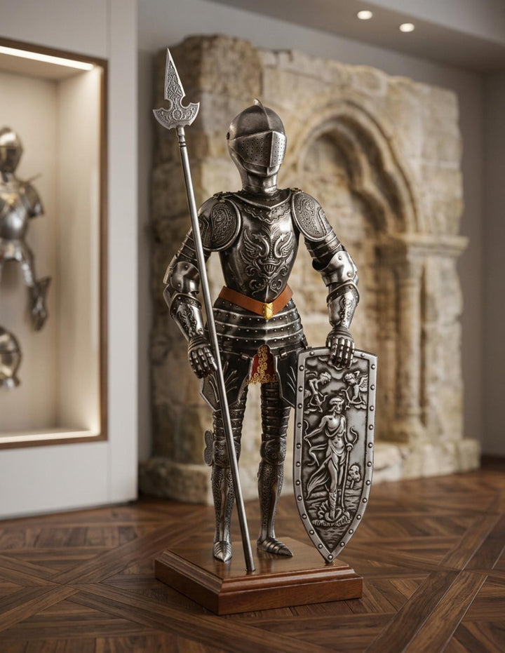 Miniatura armadura caballero medieval Águila, 42 cms.