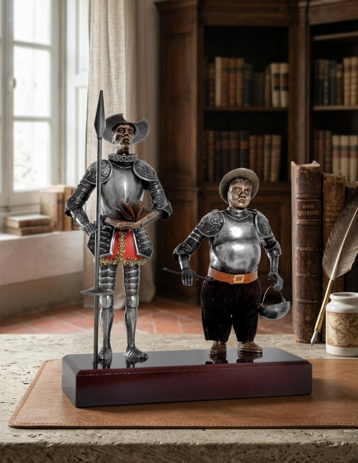 Miniatura Don Quijote y Sancho Panza, 24 cms.