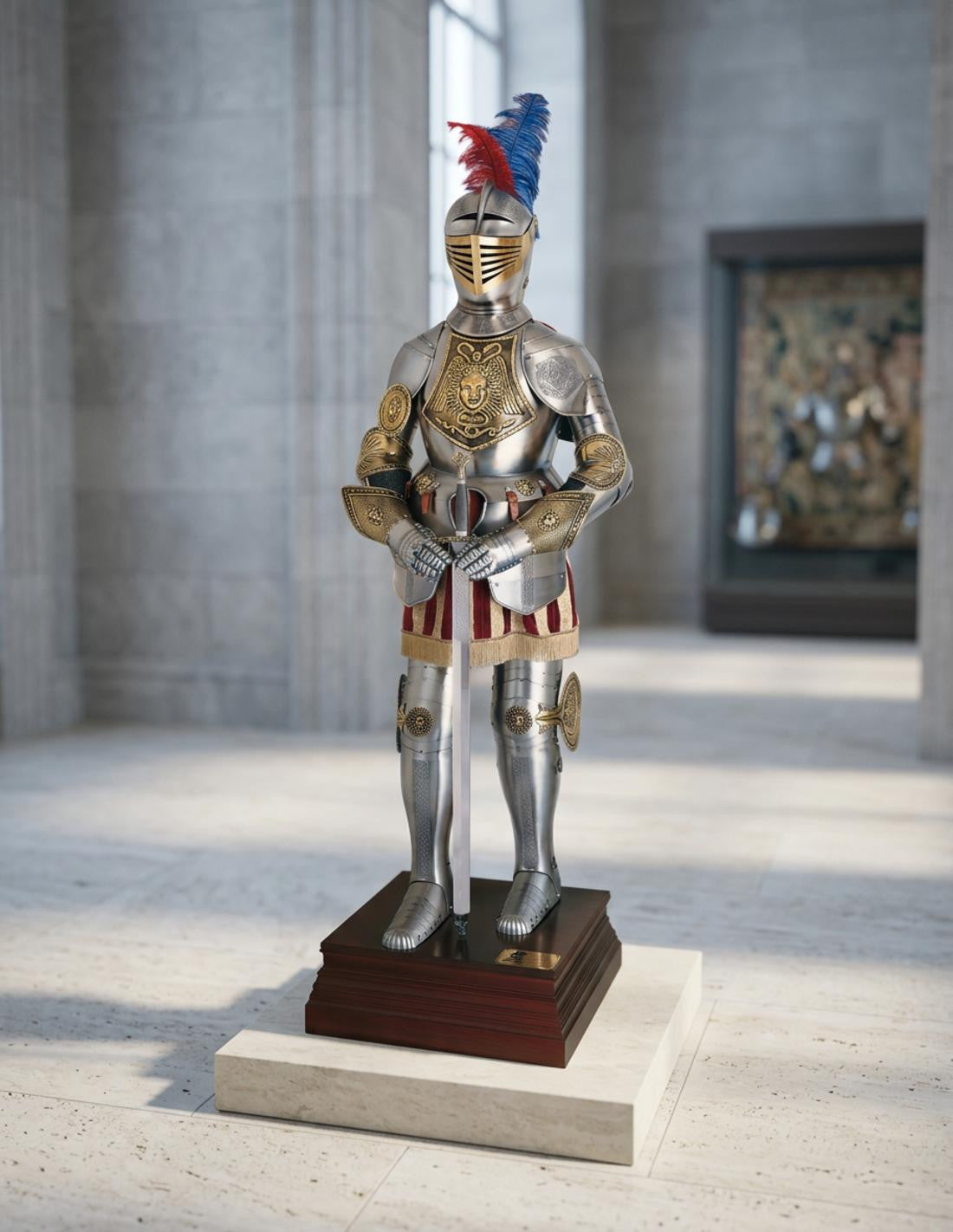 Armadura siglo XVI cincelada