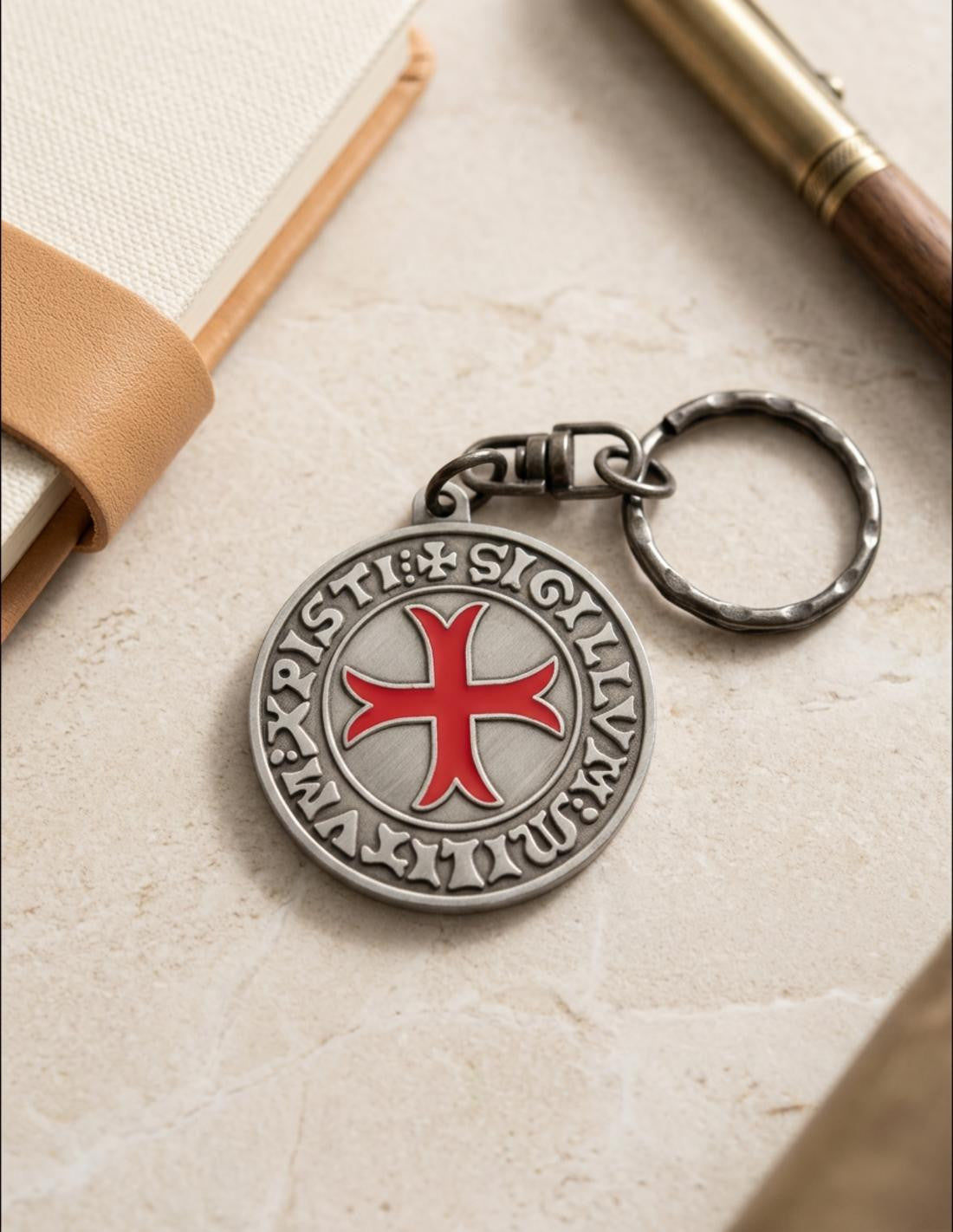 Llavero templario Sigillum Militum Xristi
