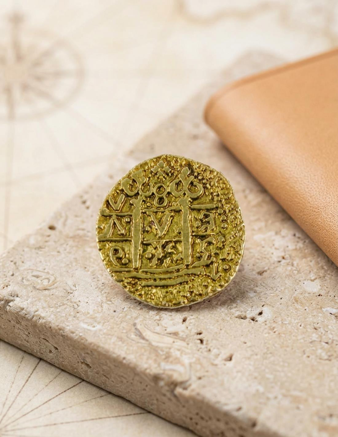 Moneda 2 Escudos dorada, doblón