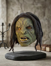 Máscara Orco Bruto verde con pelo