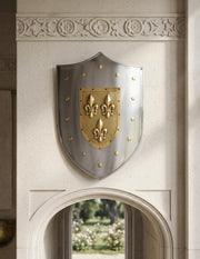 Escudo metal Flor de lis