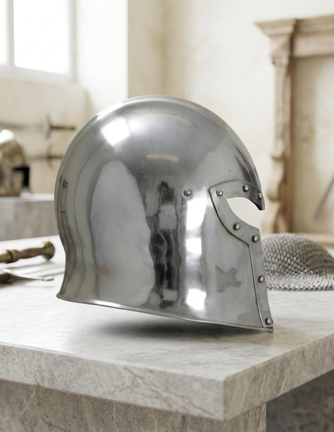 Barbuta medieval