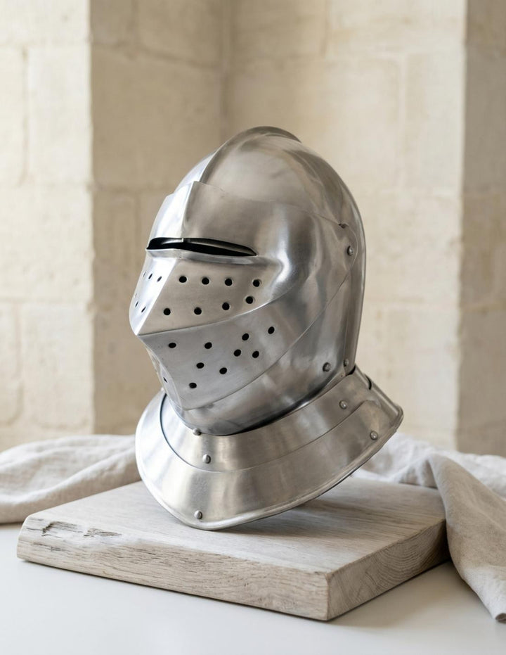 Casco medieval inglés, s. XVI