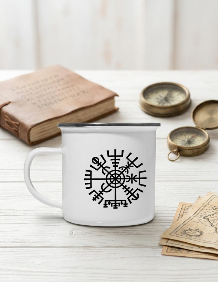Taza Celta Vegvisir de latón esmaltado