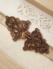 Broche vikingo Urnes para vestido y túnica