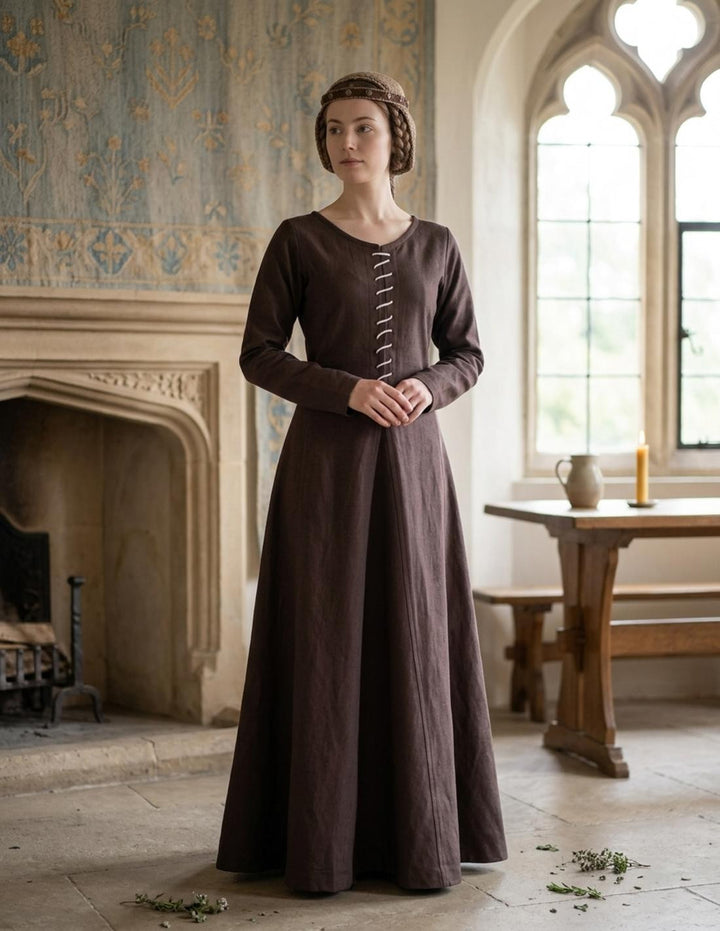 Vestido medieval largo Ava