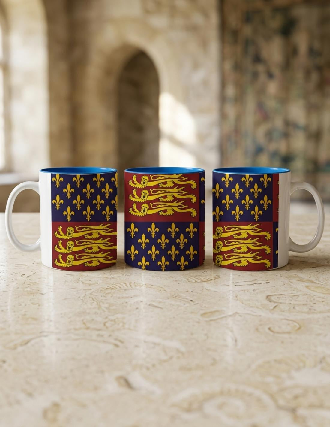 Taza de Cerámica Escudo Medieval Inglaterra, s. XIV-XV