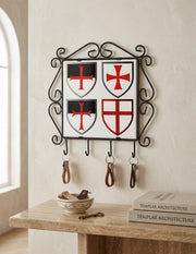 Colgador de llaves con Cruces Templarias