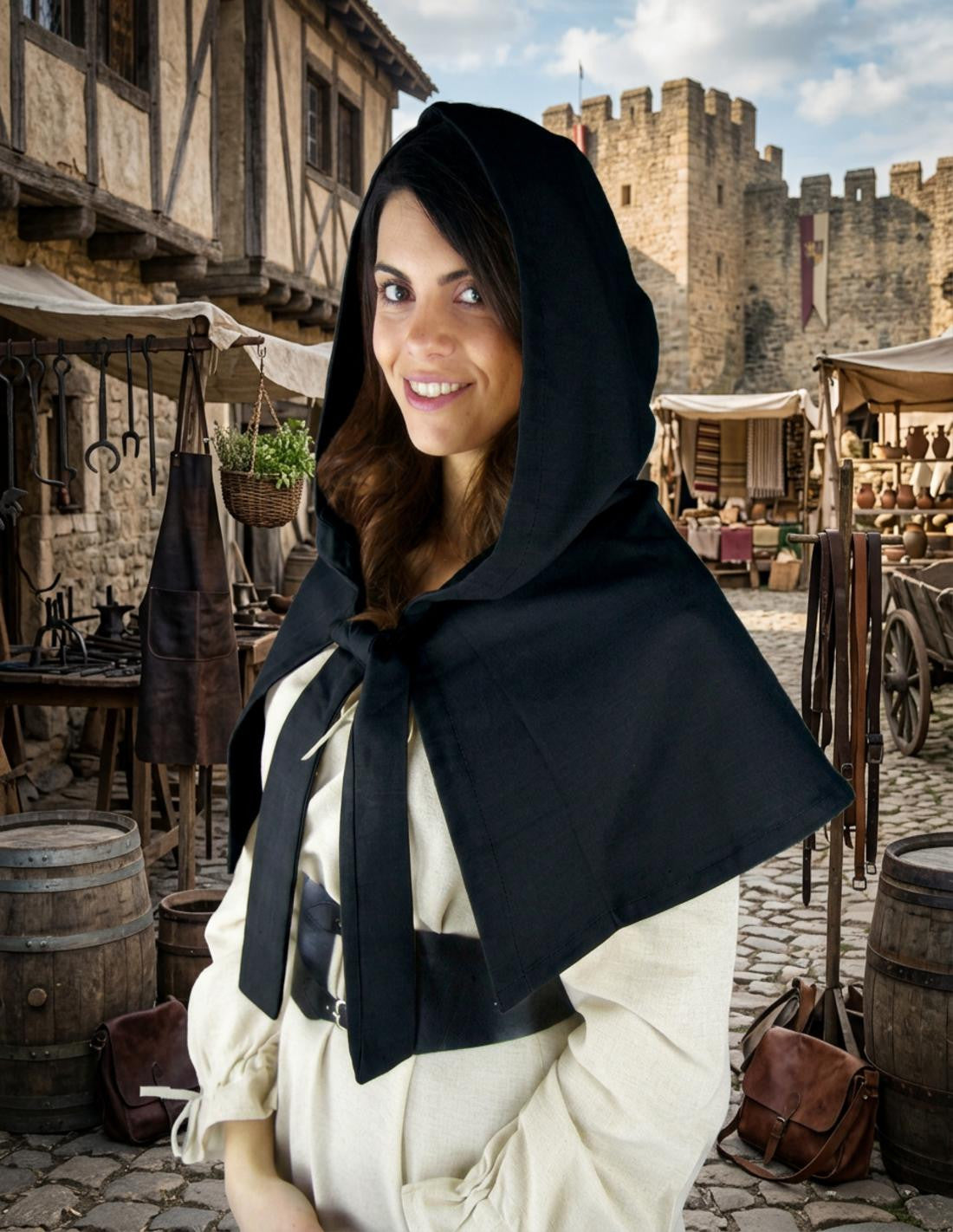 Gugel medieval modelo Neele