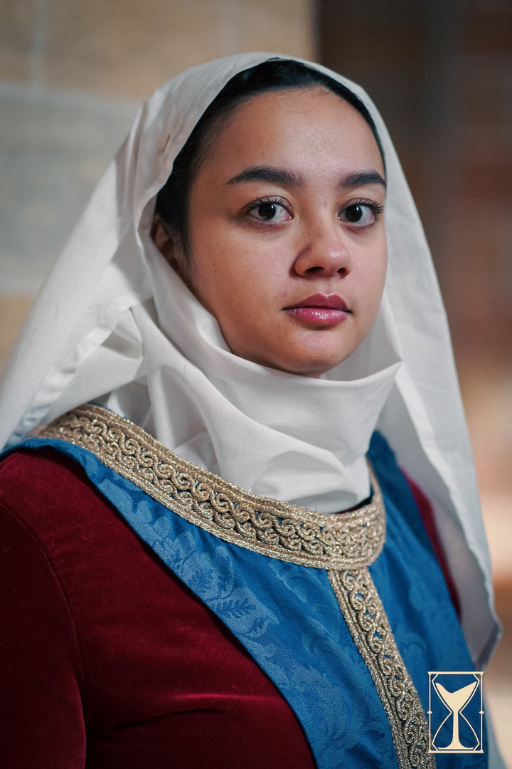 Tocado Medieval Muselina en algodón