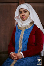 Tocado Medieval Muselina en algodón