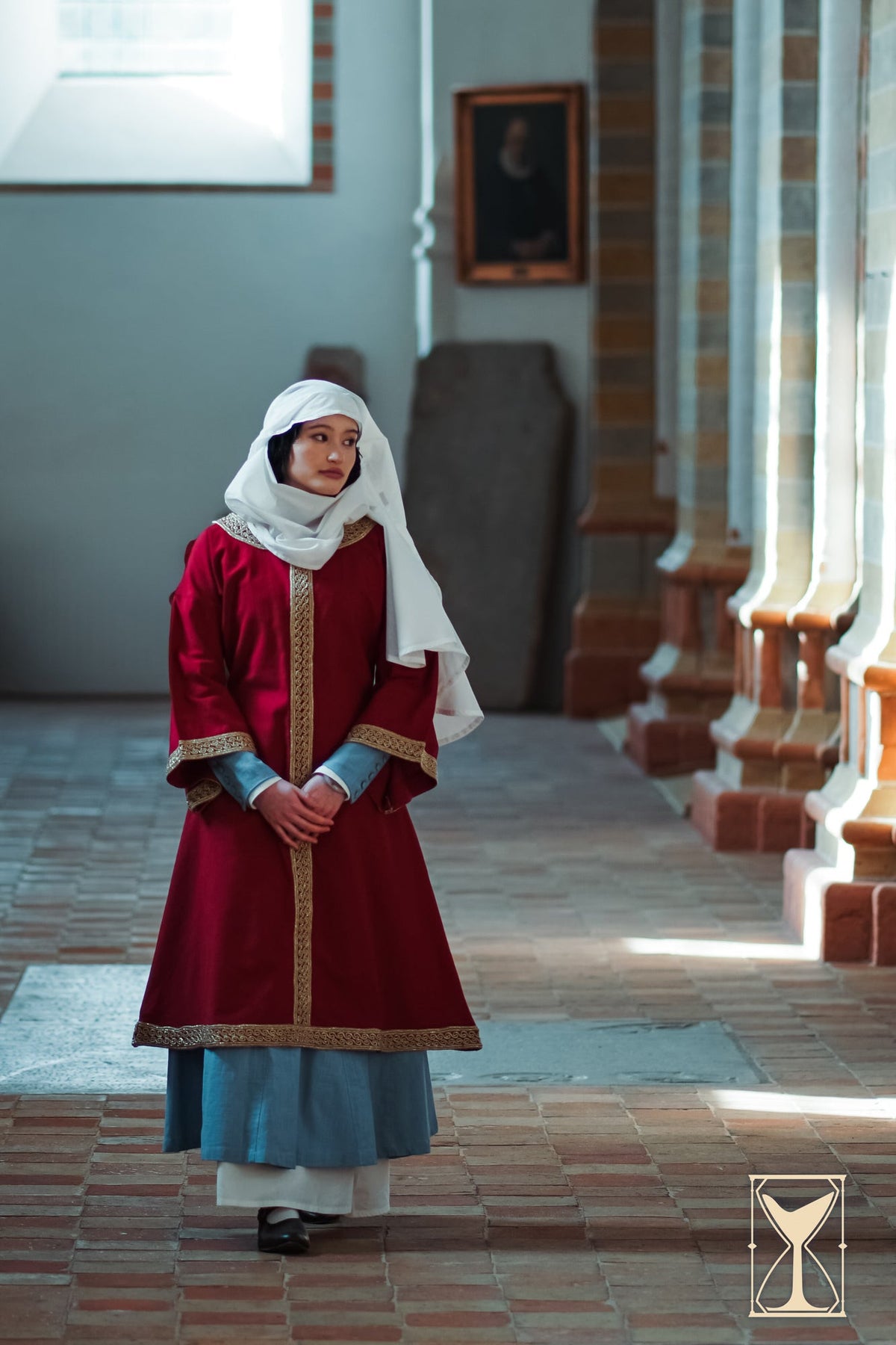 Tocado Medieval Muselina en algodón