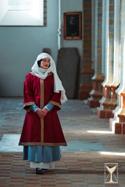 Tocado Medieval Muselina en algodón