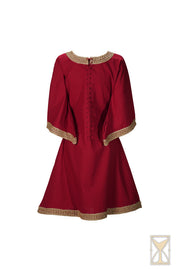 Sobretúnica medieval Lino rojo modelo Matilde
