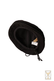 Gorro renacentista plano modelo Edward, color negro