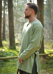 Túnica medieval en algodón modelo Varnis, color verde