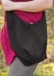 Bolso medieval en algodón, color negro
