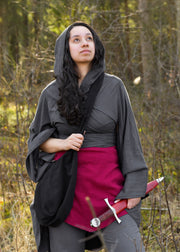 Bolso medieval en algodón, color negro