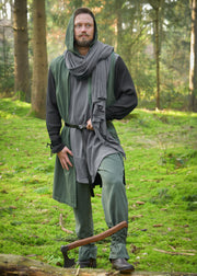 Chal medieval en algodón, color gris
