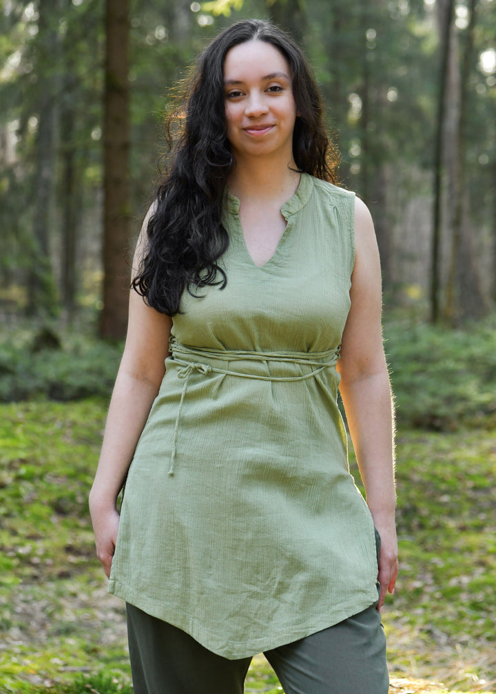 Túnica medieval para mujer modelo Nimith, color verde