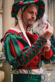 Manga roja-verde de Mercenario Landsknecht para Brazo ? Complemento de Época