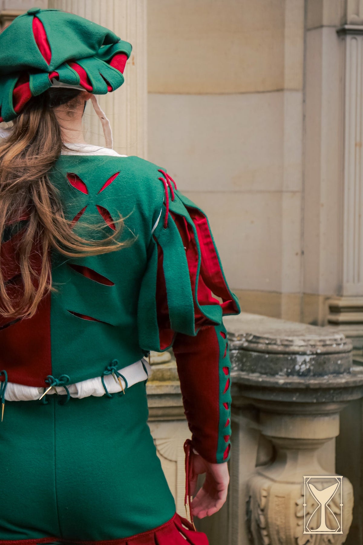 Manga roja-verde de Mercenario Landsknecht para Brazo ? Complemento de Época
