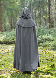 Capa medieval con capucha modelo Isen, color gris