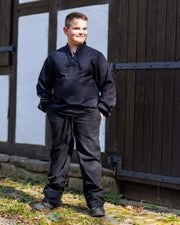 Pantalones medievales para niños modelo Hauke, color negro