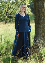 Blusa medieval Aila, azul