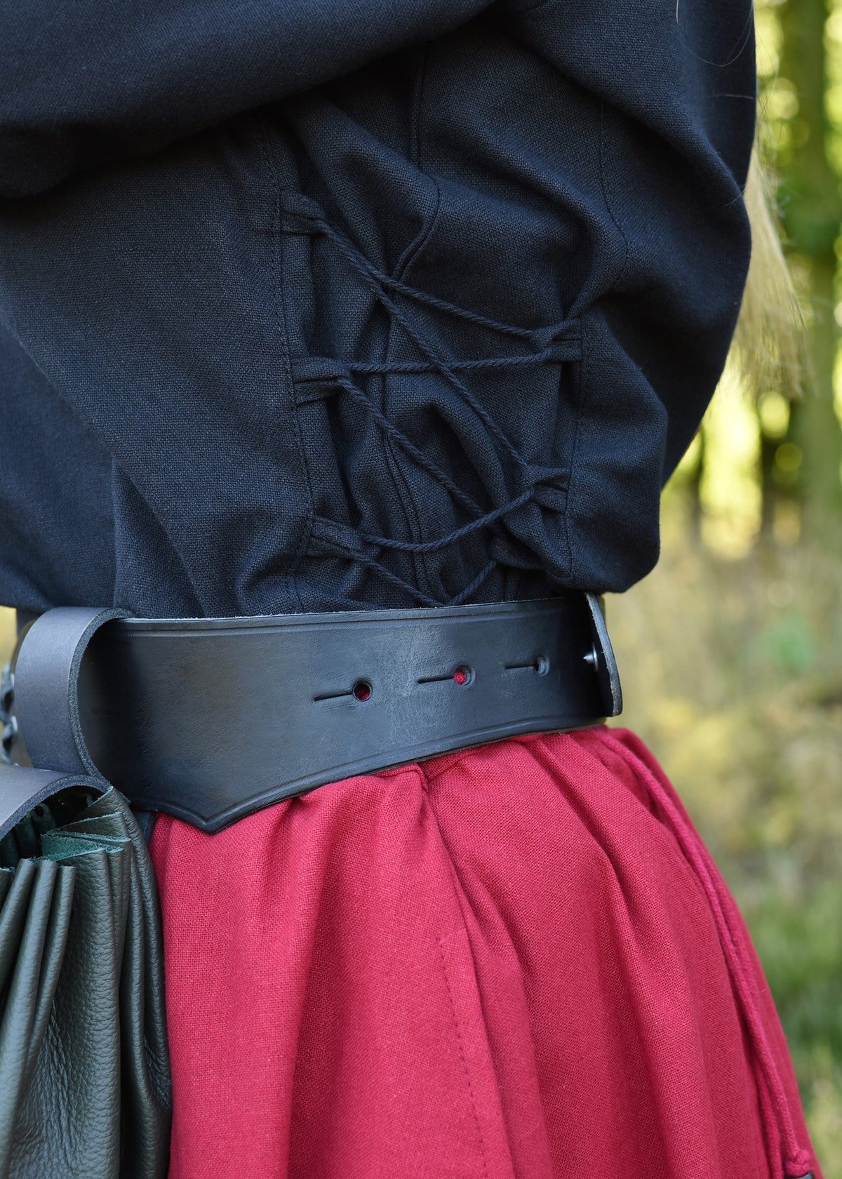Blusa medieval Aila, negro