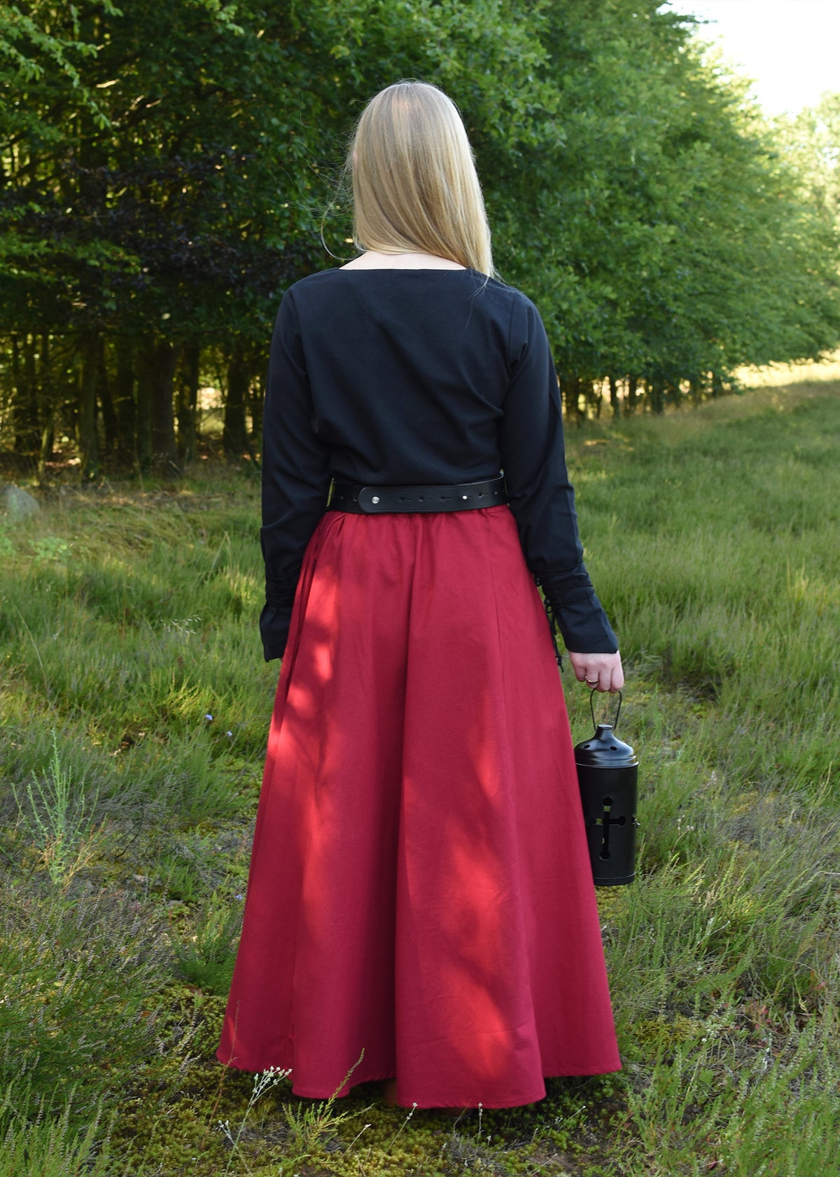 Blusa medieval Aila, negro
