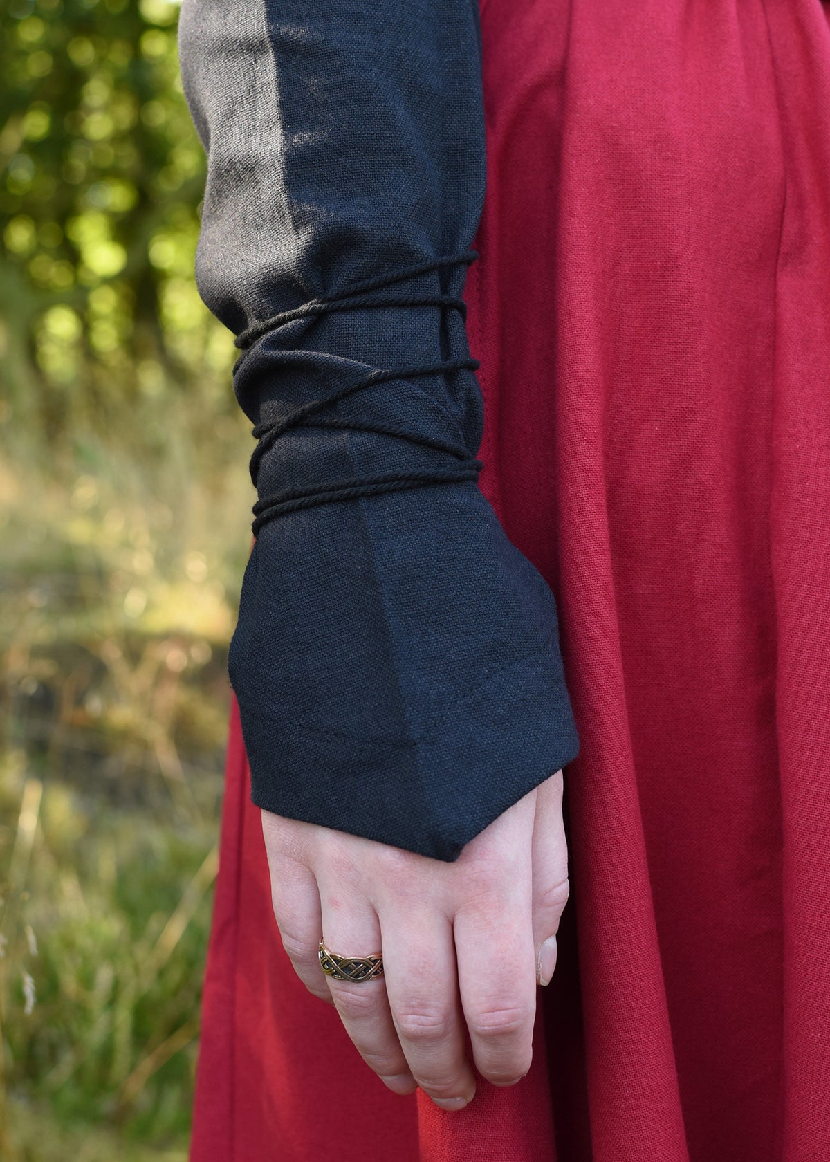 Blusa medieval Aila, negro