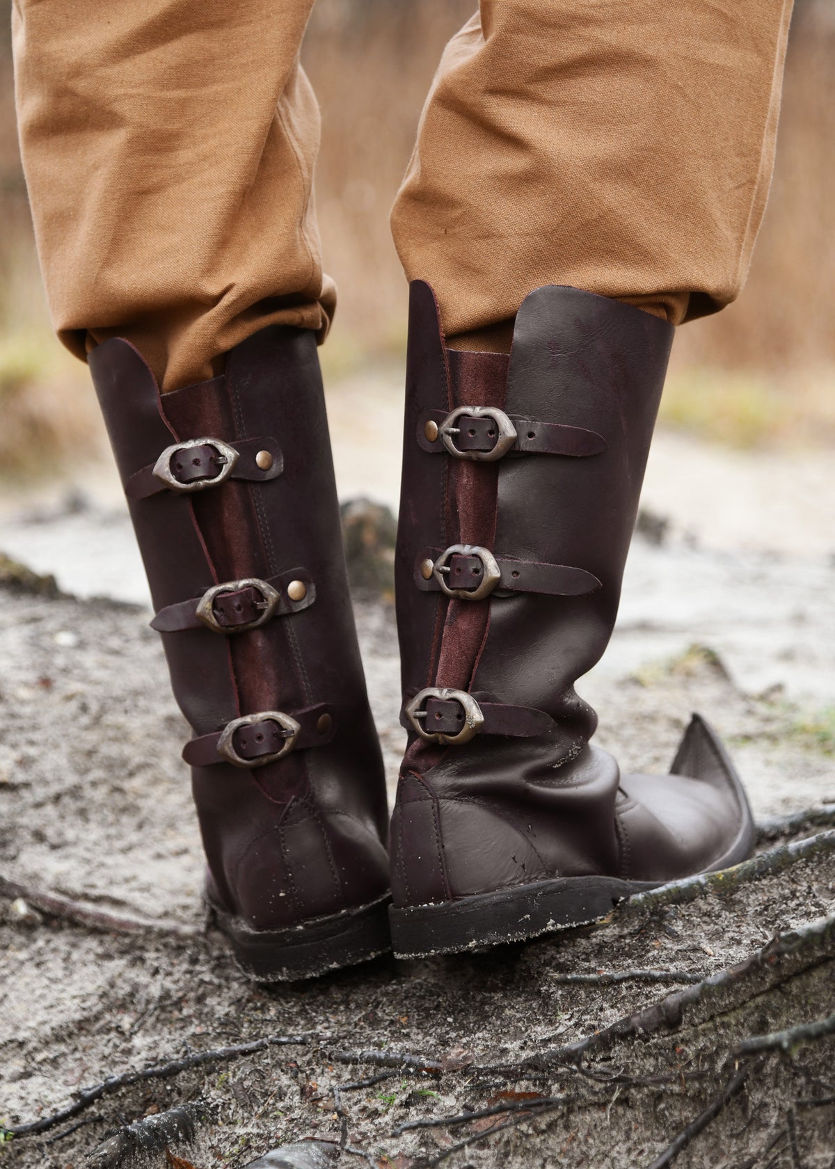 Botas altas de punta, Poulaines