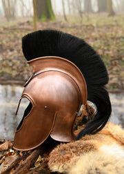 Casco Aquila Guerra de Troya con cresta