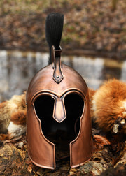 Casco Aquila Guerra de Troya con cresta