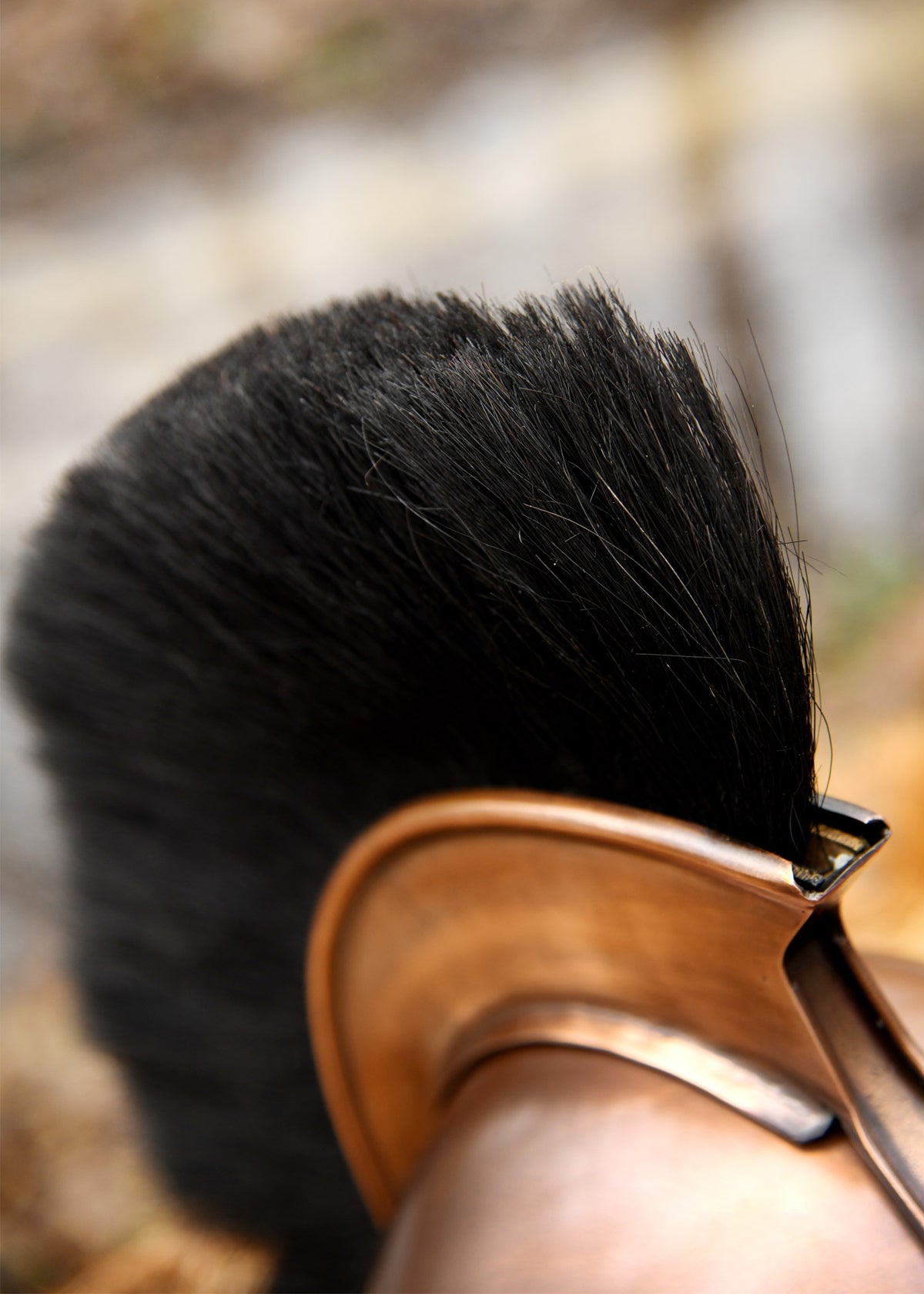 Casco Aquila Guerra de Troya con cresta