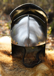 Casco Sallet Alemán en acero pulido, siglo XV