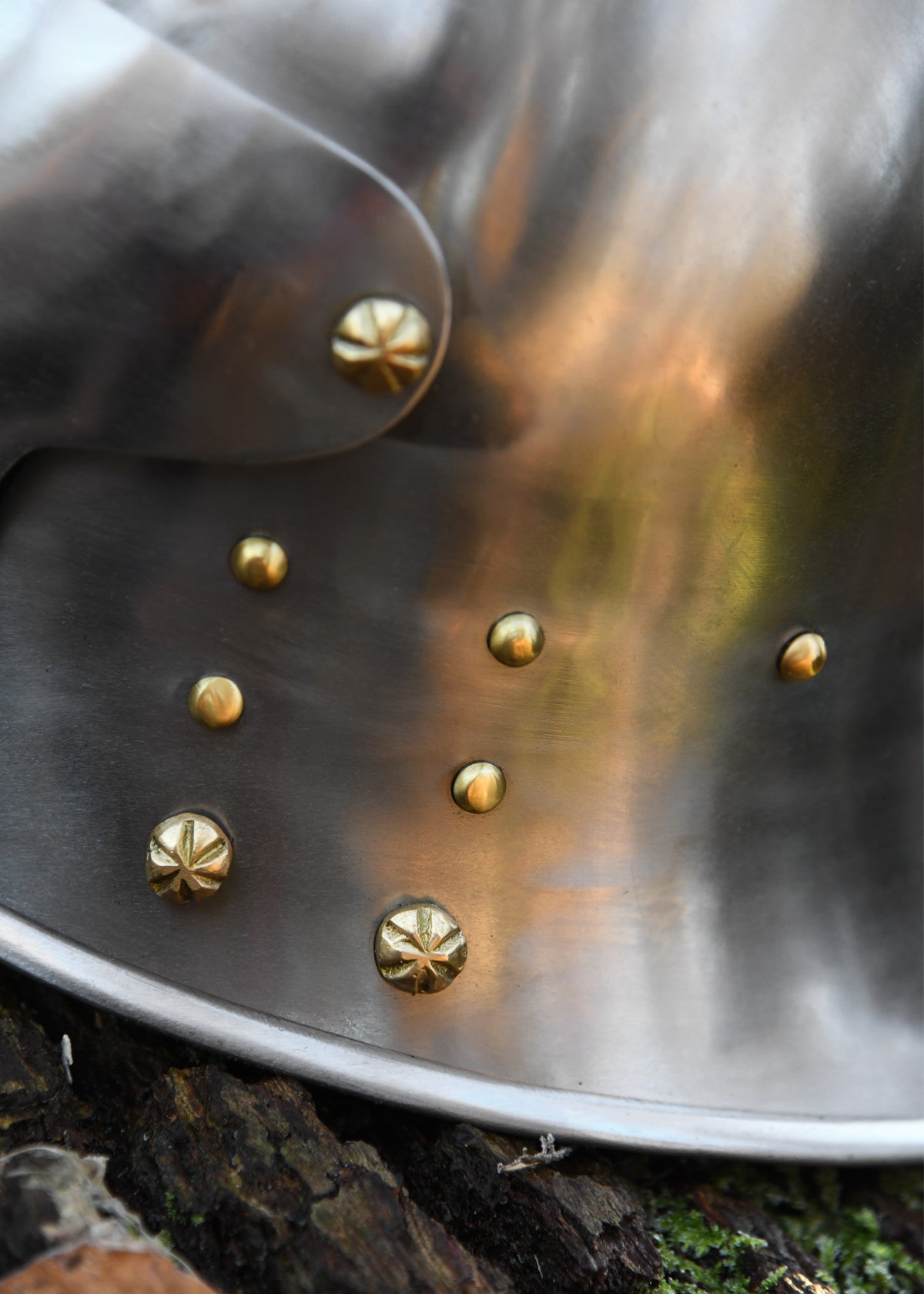 Casco Sallet Alemán en acero pulido, siglo XV
