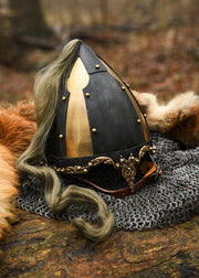 Casco Vikingo Cola de Caballo